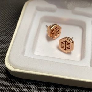 Tory Burch 🌹rose gold stud earrings